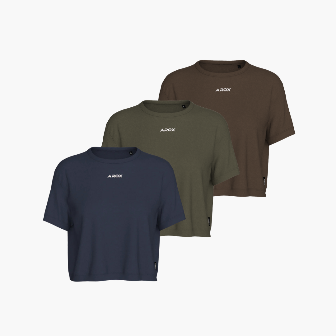 Bland 3 stk - Betal for 2 kvinde crop t-shirt