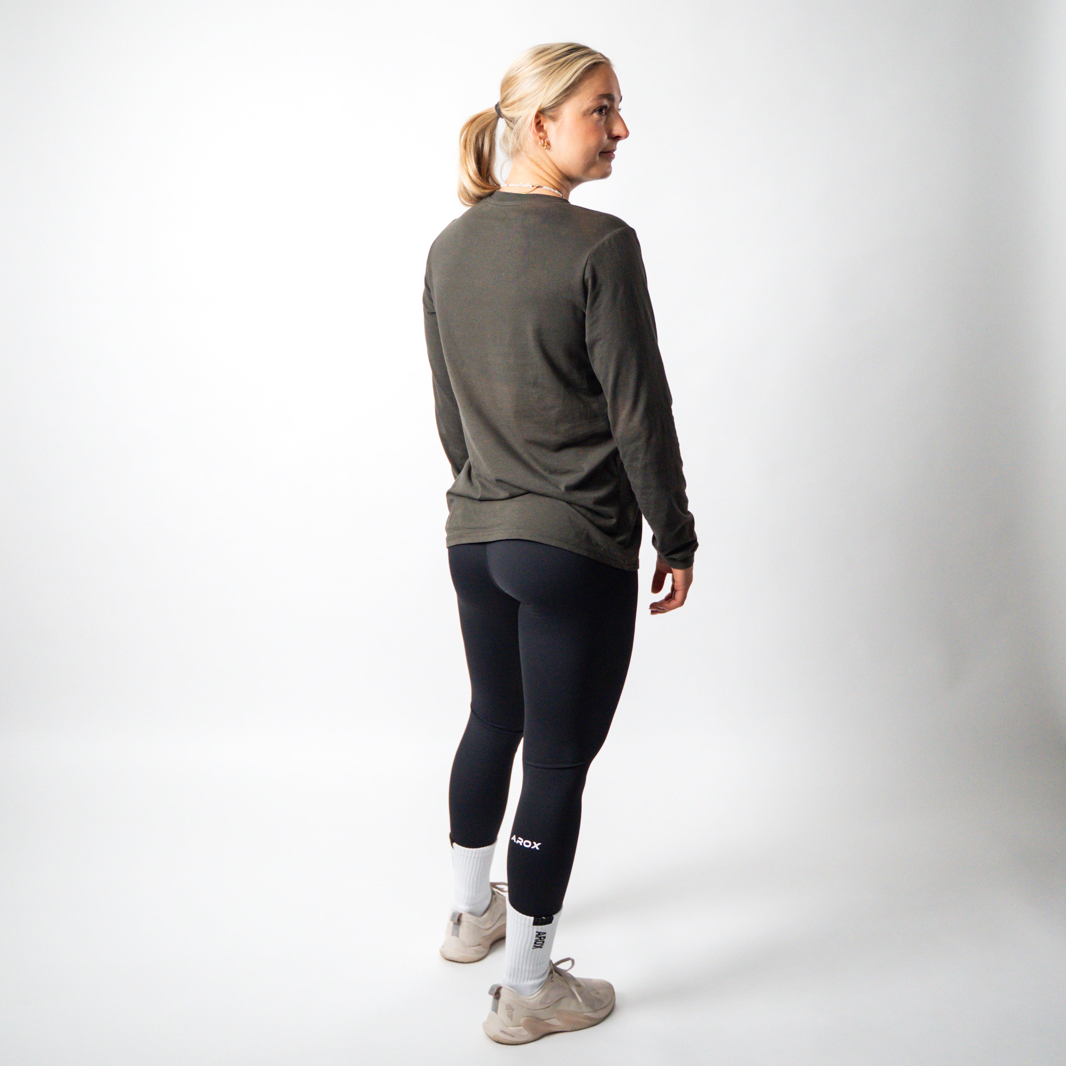 SportsTech kvinde langærmet (Dark brown)