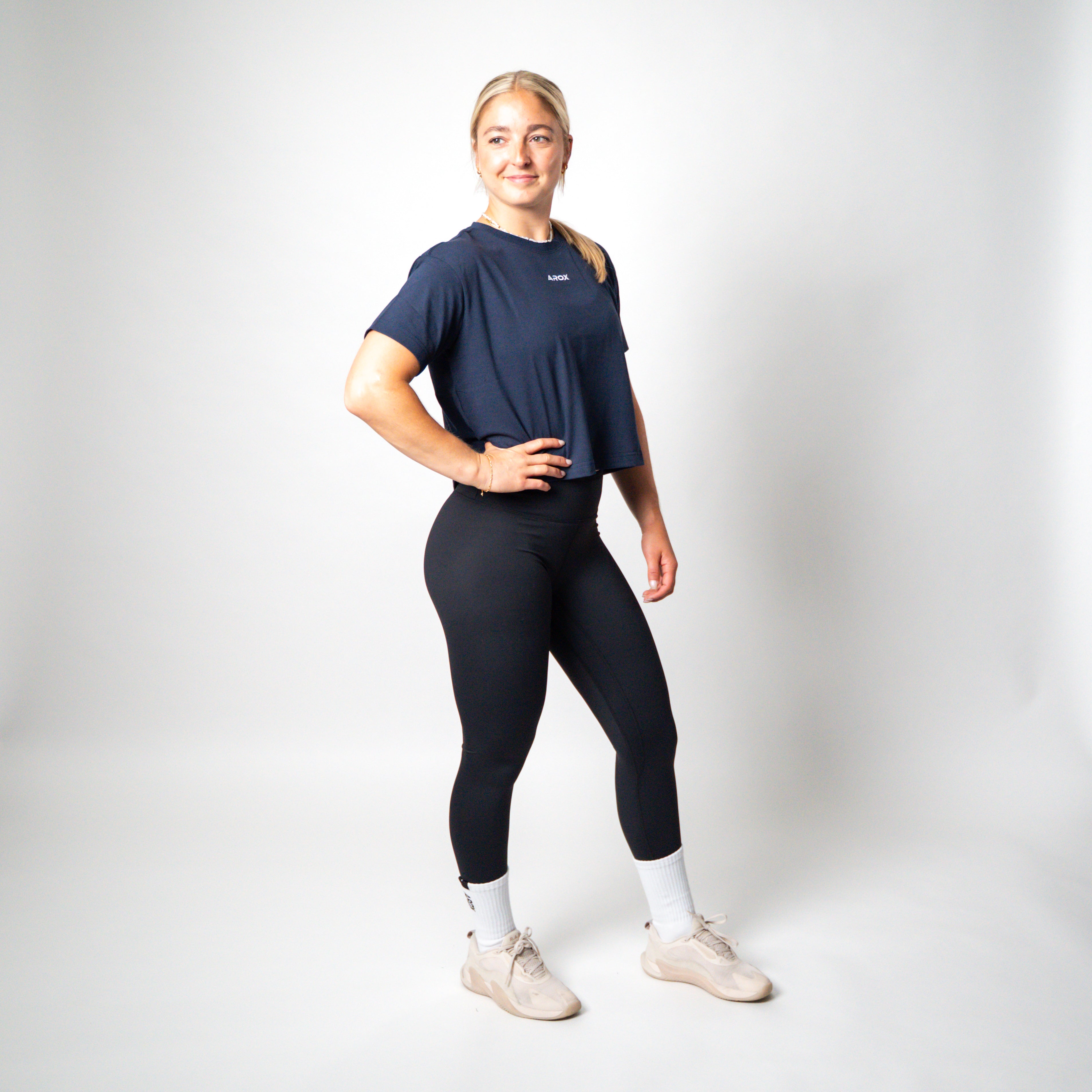 SportsTech kvinde box crop t-shirt (Ranger green)