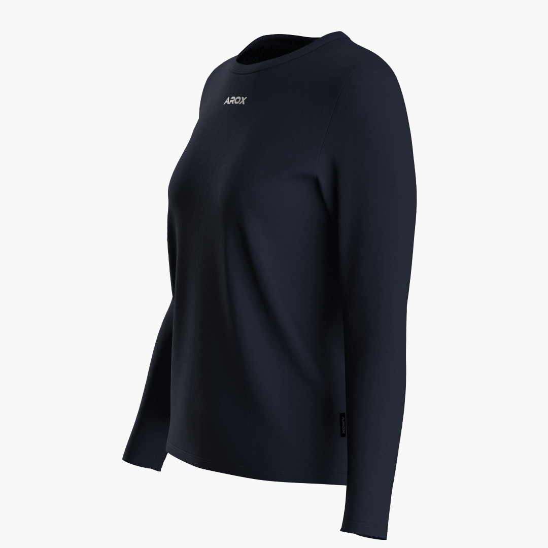 SportsTech kvinde langærmet (Deep navy)