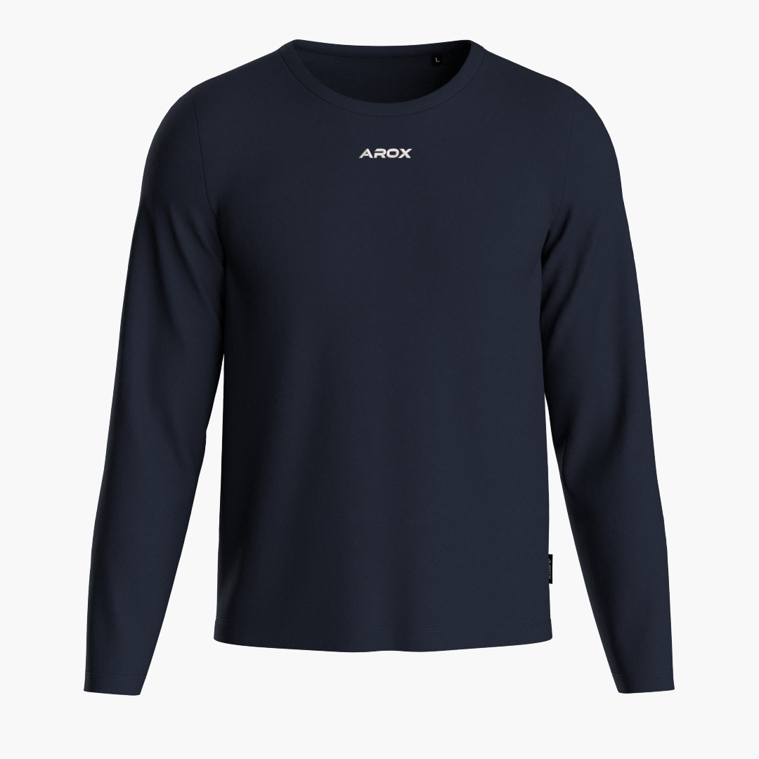 SportsTech herre langærmet (Deep navy)