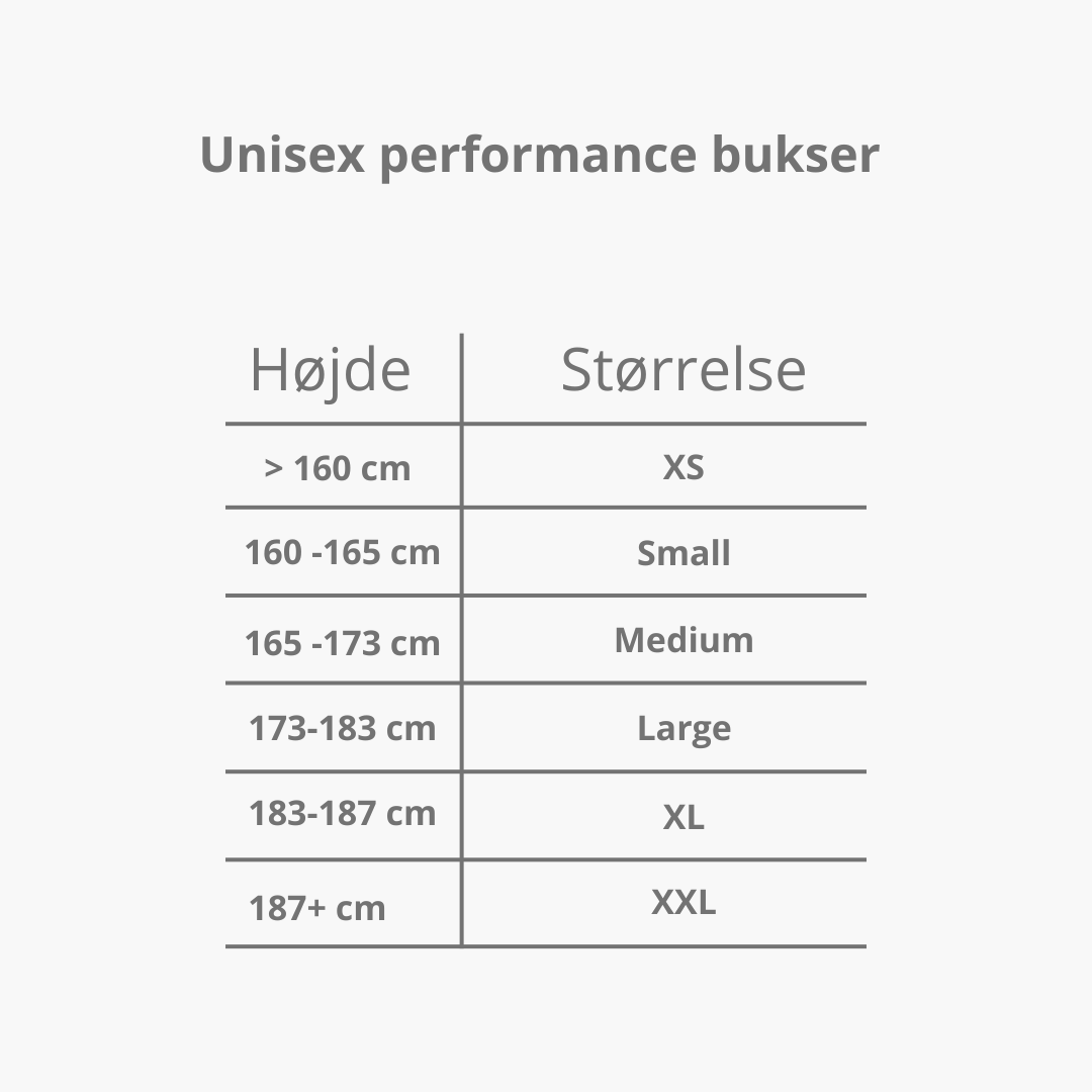 Unisex performance bukser