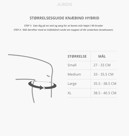 5 MM - Hybrid knæbind sort